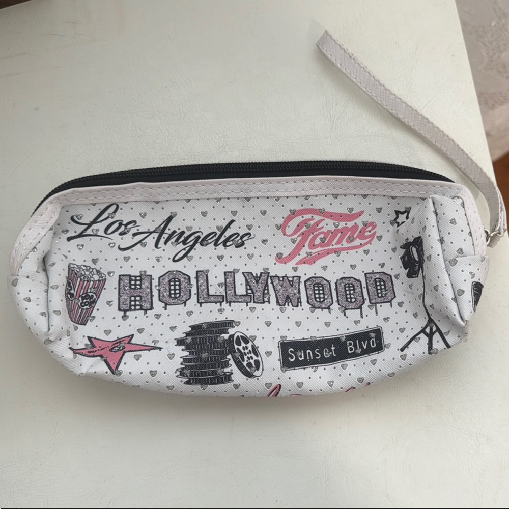 White Graphic Print Women's Bag